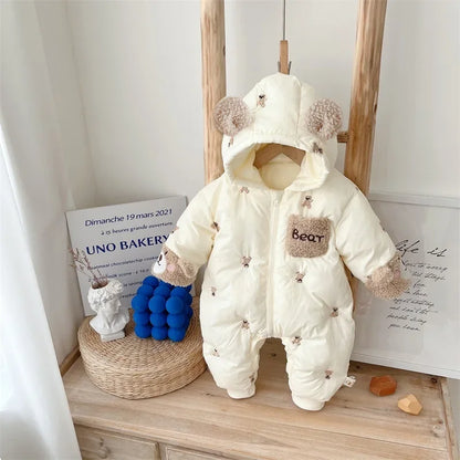 Winter Bear Baby Jumpsuit