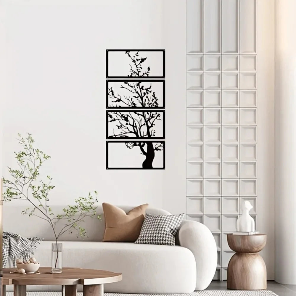 Deco Black Metal Wall Decor Tree product detail