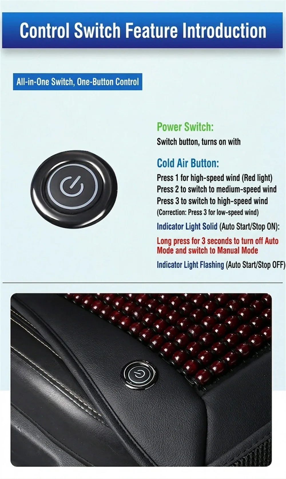 Ventilated Sheet 12v Car Seat Cover Vehicle Summer Cushion Smart Auto Start/Stop Universal Cooling Car Seat Ventilation Sheet