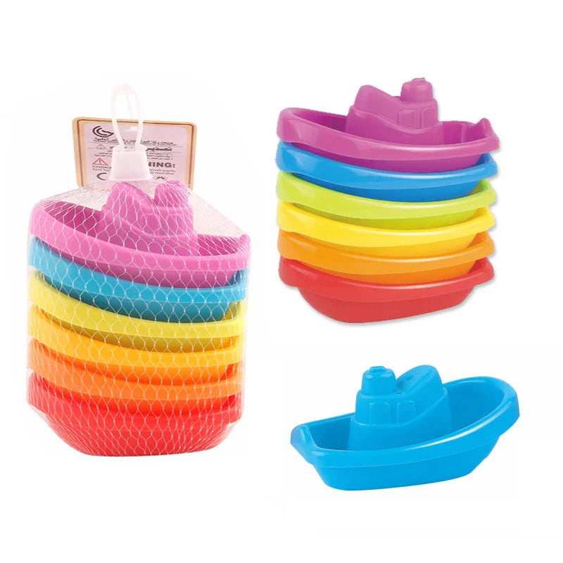Colorful Stacking Cups - Baby Bath Toy