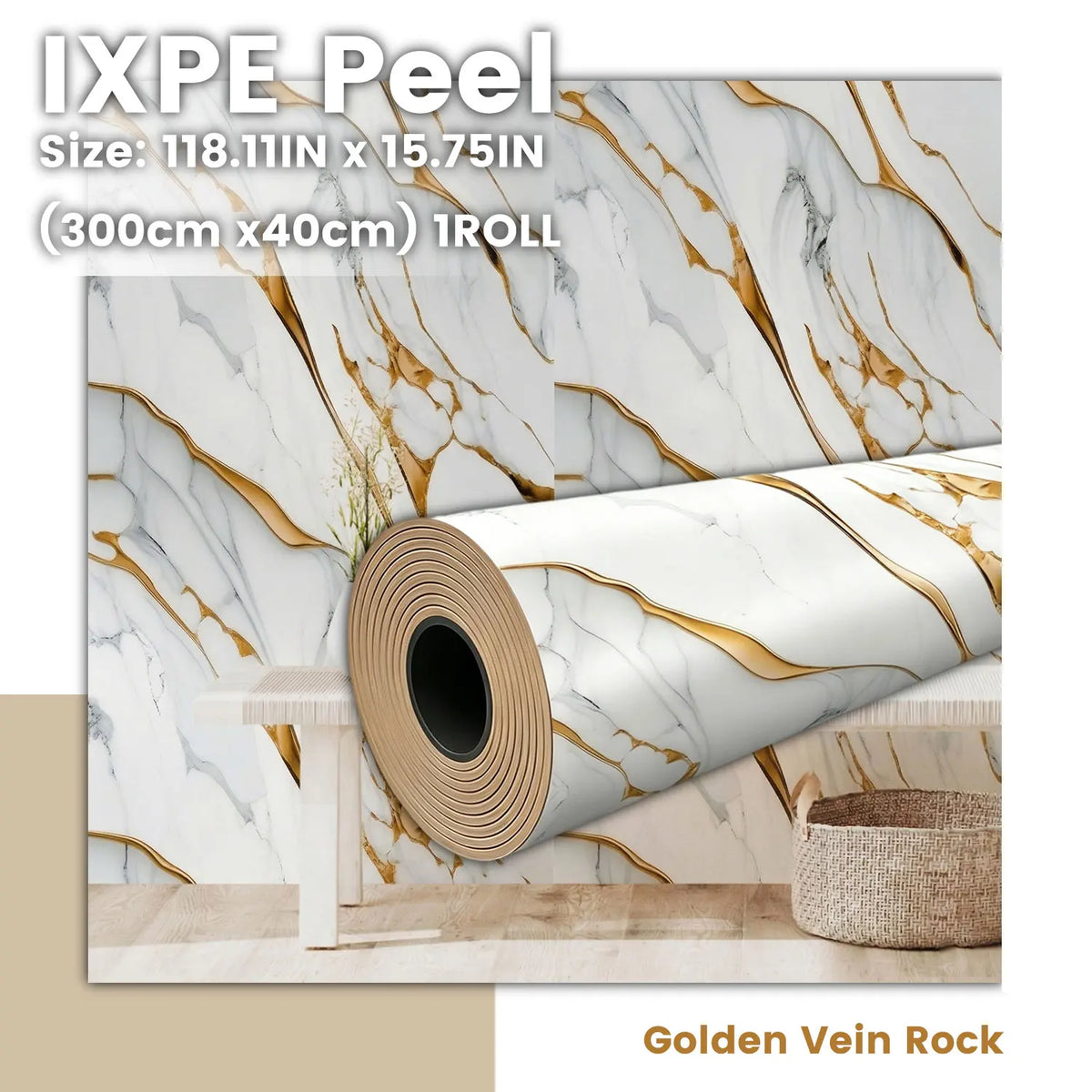 Peel Stick Wallpaper Contact Paper Self-Adhesive - 1 roll 40X300CM product view