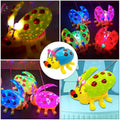 1Pcs Electric Ladybug Light Music Plaything Creative Kids Educational Plaything Portable Fun Gift Child Cognitive Social Skills