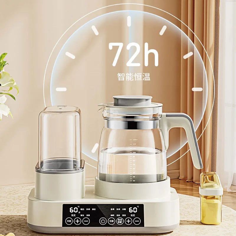 Smart Electric Kettle - Pink With warming basket product view
