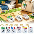 Spinning Soccer Clicker Keychain with Flag Pendant Stress Relief Fidget Toy for Fans Collectible Memorial Gift Boys Girls
