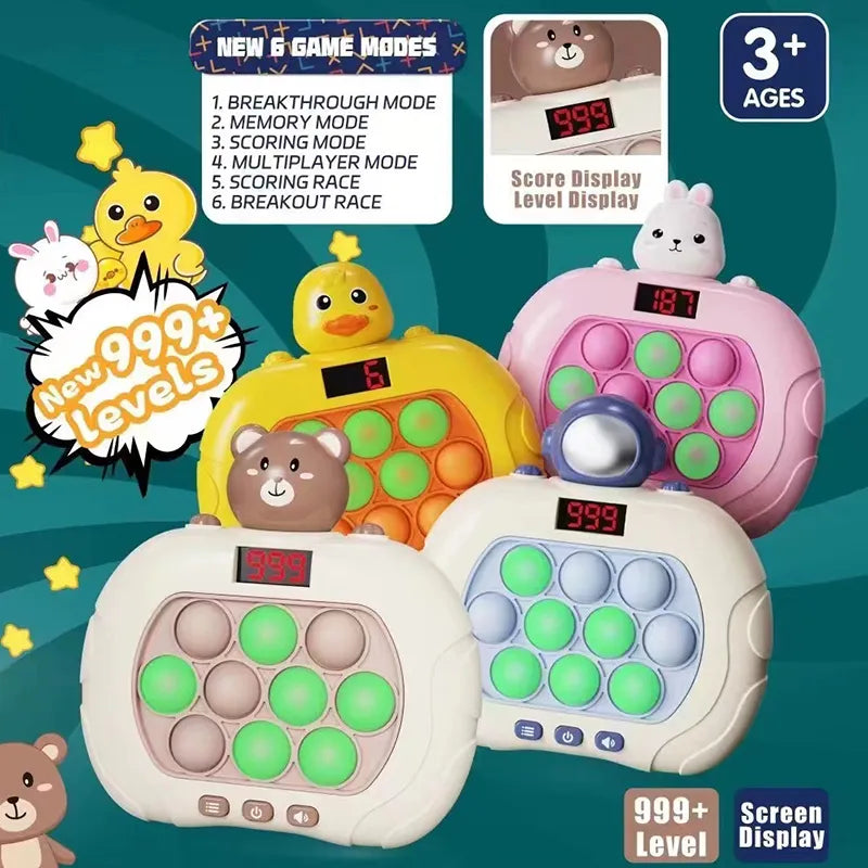 999 Level Electronic Pop Push Quick Push Game Console with LED Display - MEACAOFG