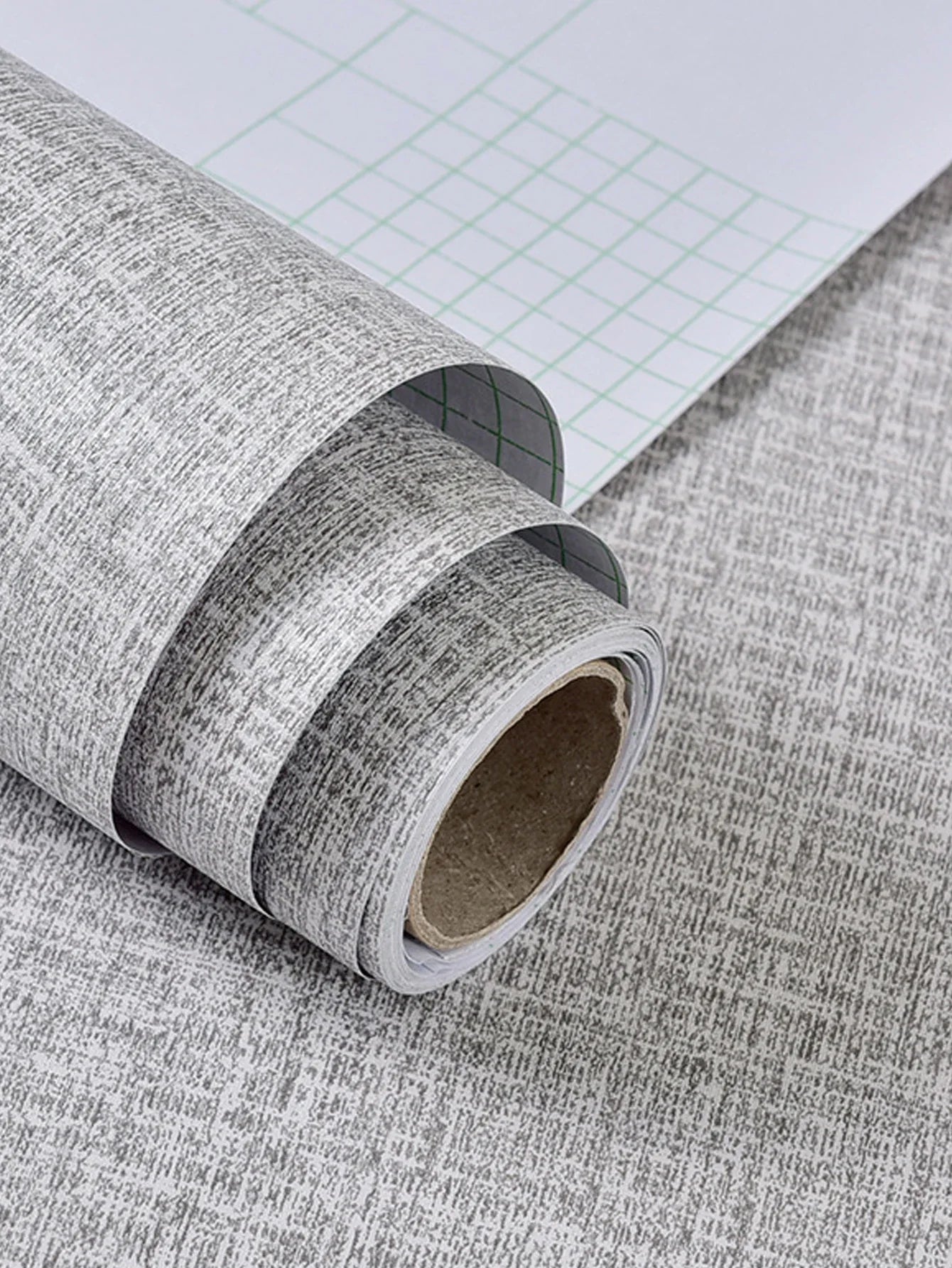 Grasscloth Peel and Stick Wallpaper Linen Self Adhesive Wallpaper Waterproof Removable Contact Paper for Cabinets Countertops