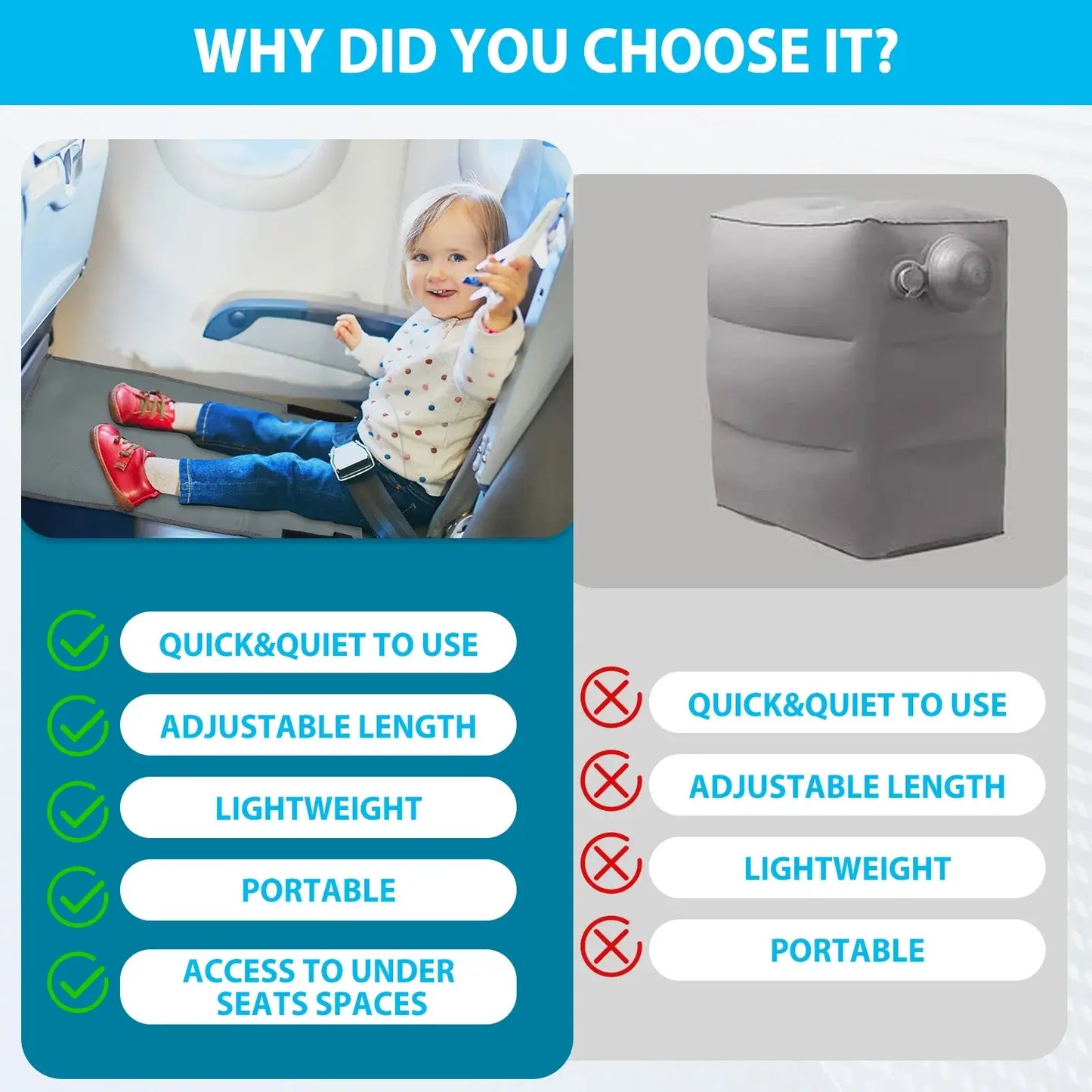 Toddler Travel Airplane Hammock Seat Bed