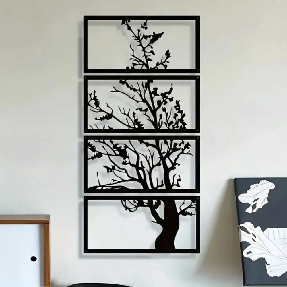 Deco Black Metal Wall Decor Tree - TYC0088 product view