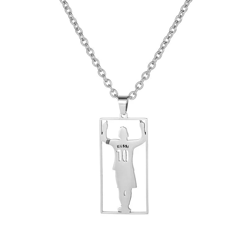 cr7 necklace Stainless Steel Titanium gold plated Crystals football Cristiano Ronaldo 7 jersey pendant necklace