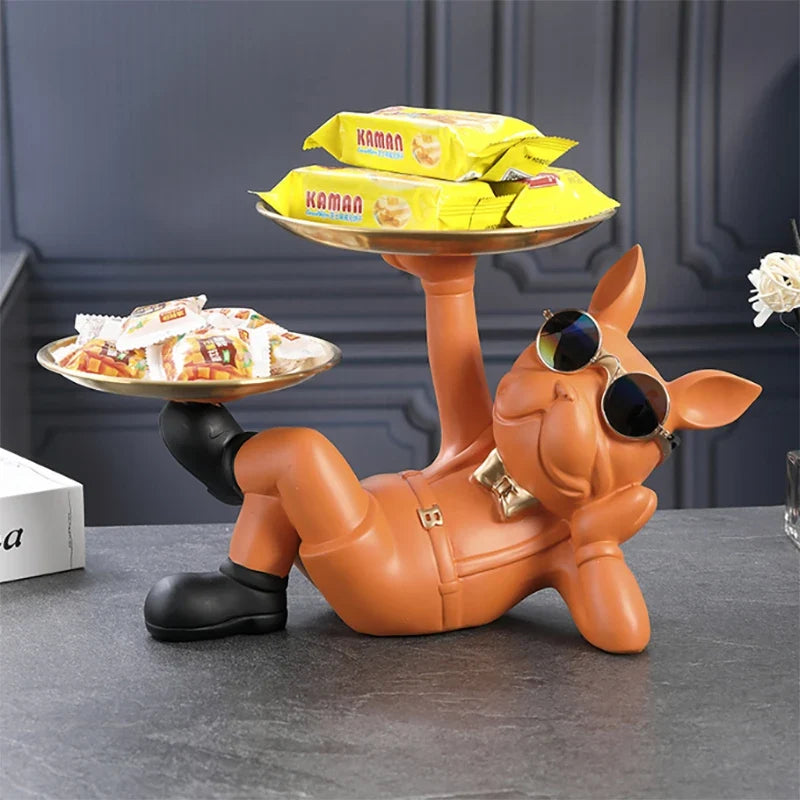 Animal Figurines Cool Dog Statue Sculpture - E product view