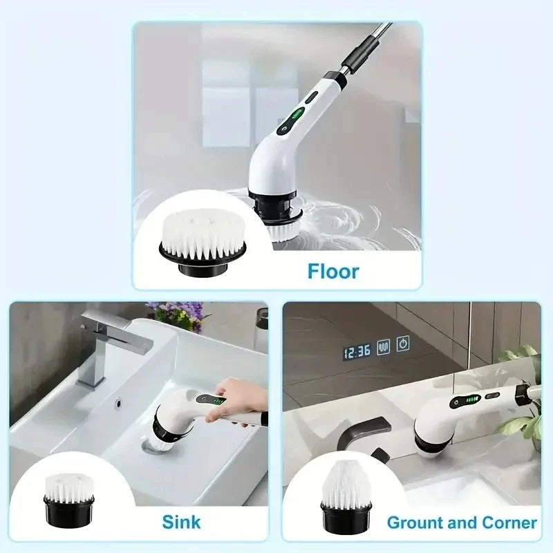 Cleaning Brush Wireless Electric Rotating Scrubber product detail