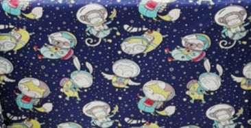 Baby Bed - Fly Me to the Moon 55 x 27" (140 x 70cm) product view
