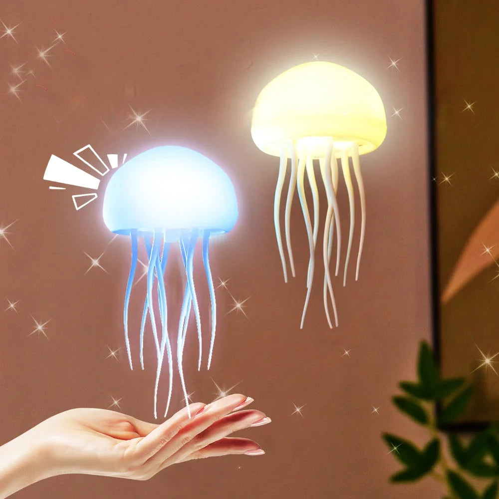 Controlled Type-C Charging Dance Gradient Jellyfish Light Table Night Light Color Changing Atmosphere Light Gift