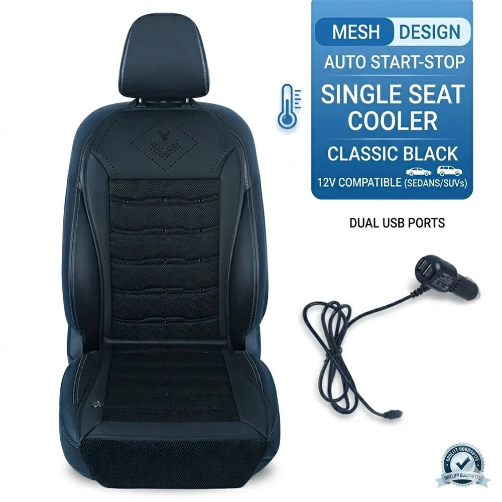Ventilated Sheet 12v Car Seat Cover Vehicle Summer Cushion Smart Auto Start/Stop Universal Cooling Car Seat Ventilation Sheet