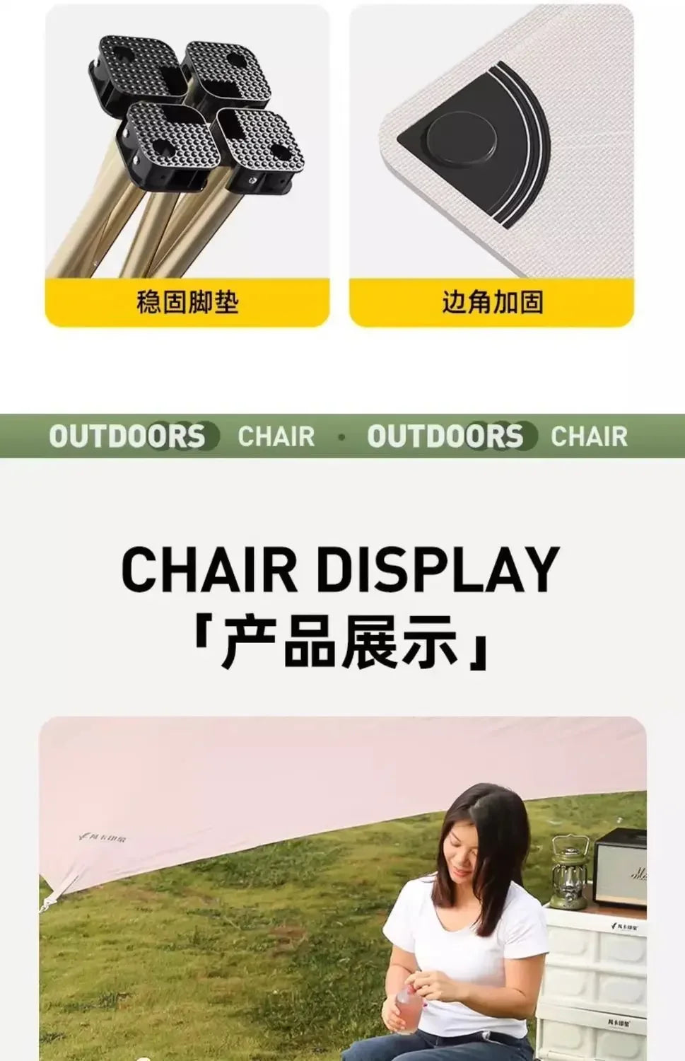 Outdoor Portable Folding Stool Camping Collapsible Foot Stool Hiking Beach Travel Picnic Fishing Seat Tools Ultralight Picnic