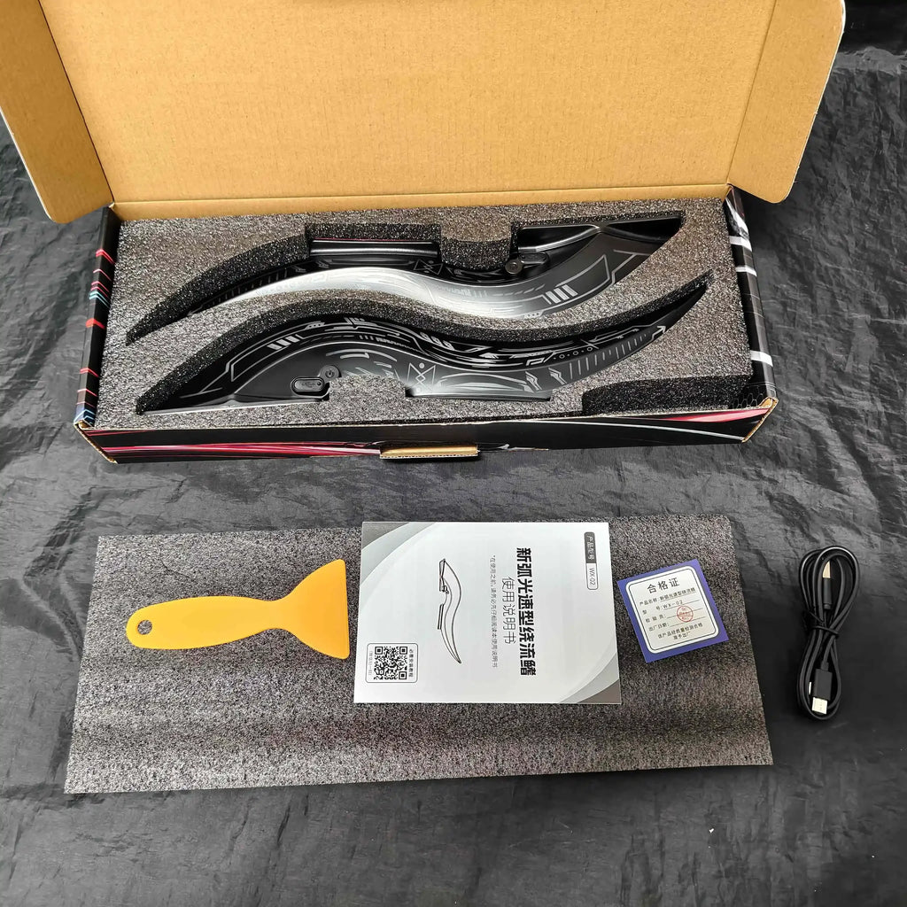 1Set 32 LED Light Modes Dragon Horn Car Roof Fins, Touch Dimmable Waterproof Auto Decoration, Universal Car Exterior Accessory