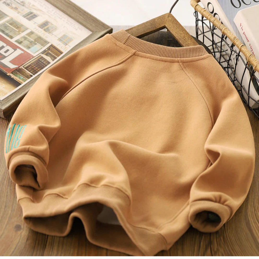 Unisex Children's Sweater Featuring a Cheerful Smile Design