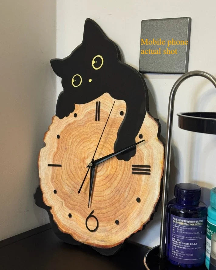 Cat Wall Clock Cat Tail Swing product detail