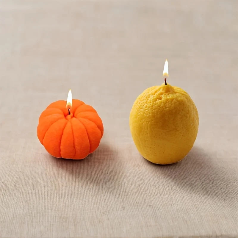 1 piece, Lemon Orange Silicone Mold, Fruit Creative Aromatherapy Candle Silicone Decorative Mold