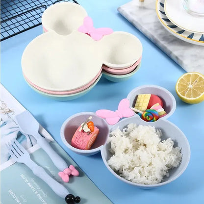 Minnie Mouse Kids Dinnerware Set – BPA-Free Plate, Fork & Spoon
