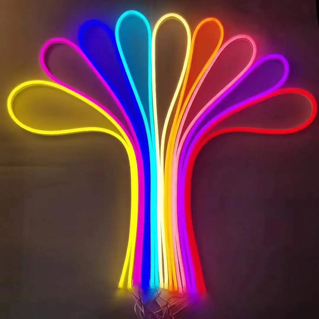 5V 12V 24V Led Neon Strip Light 6mm Narrow Rope Flex Tape Silicon Tube Bar Waterproof DIY Sign Red Green Blue Yellow Pink White
