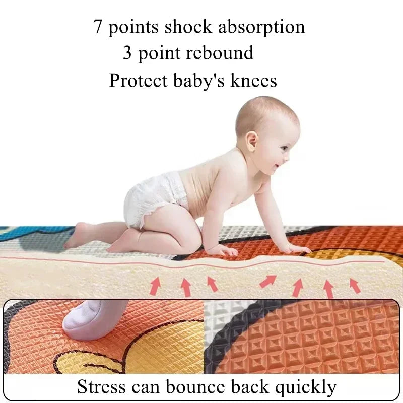 Baby Play Mat - Brown 180x150x1cm product view