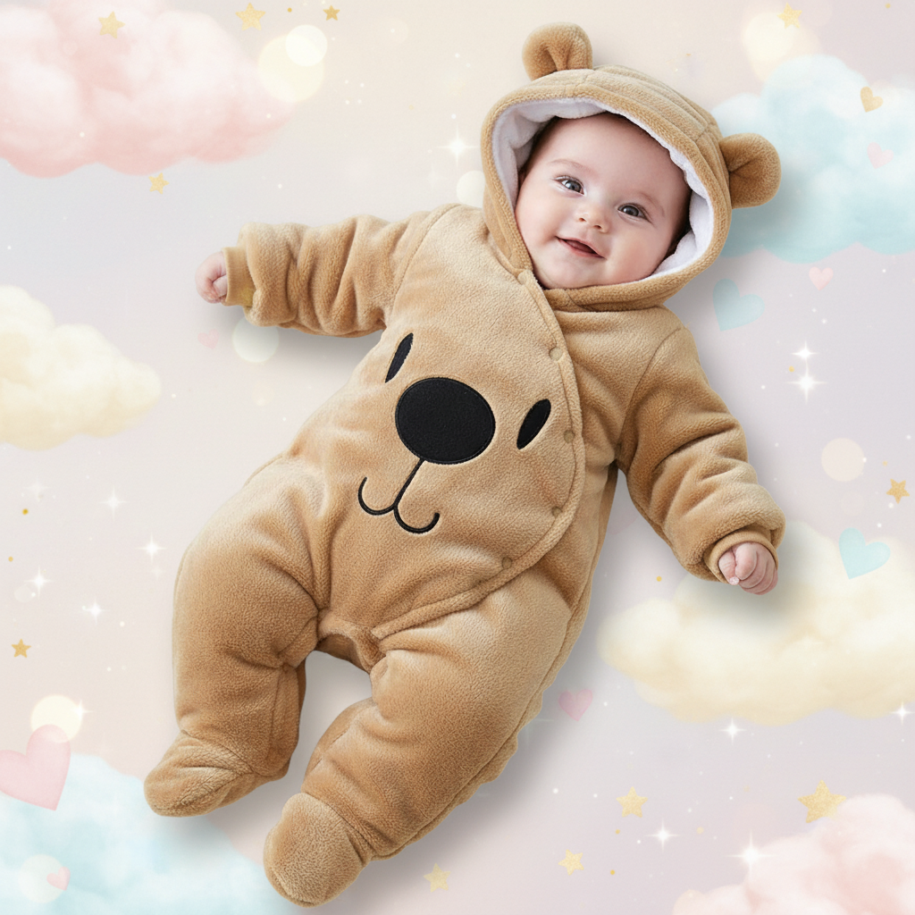 Disney Winnie-the-Pooh Cozy Winter Jumpsuit for Babies & Toddlers