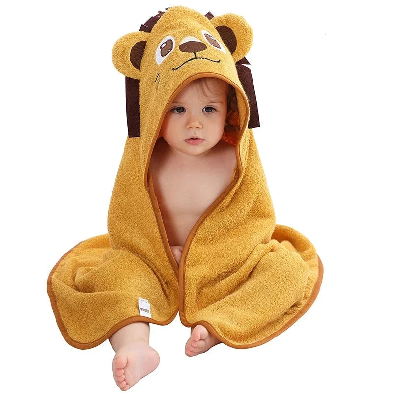 CuddleWrap™ Hooded Baby Towel – Ultra-Soft Bamboo