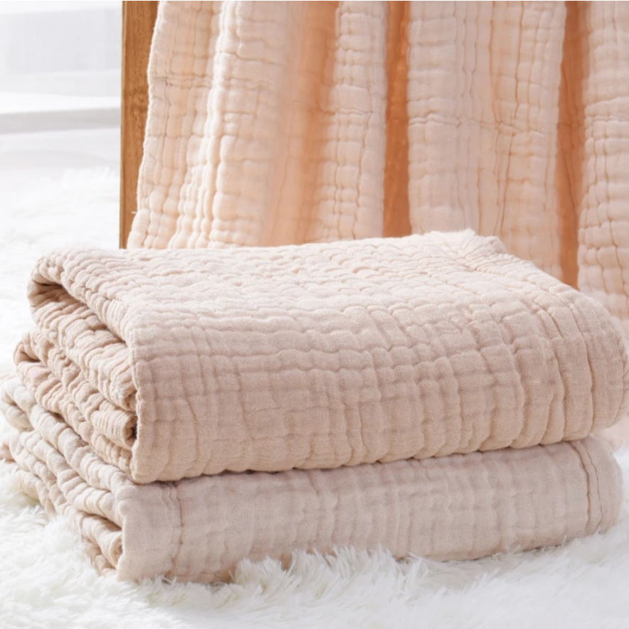 Six Layers Muslin Crinkle Blanket