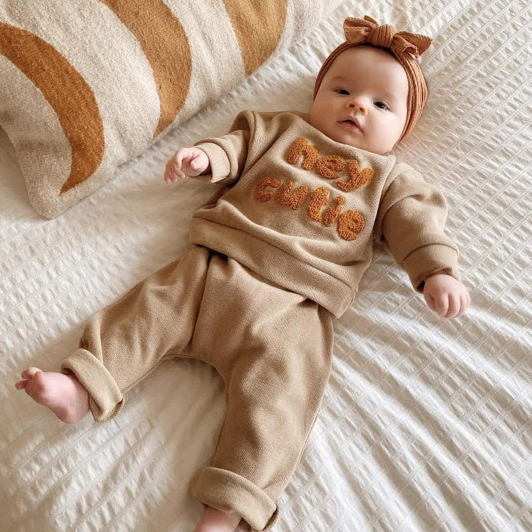 Infant Outfit Set: Long Sleeve Shirt and Pants