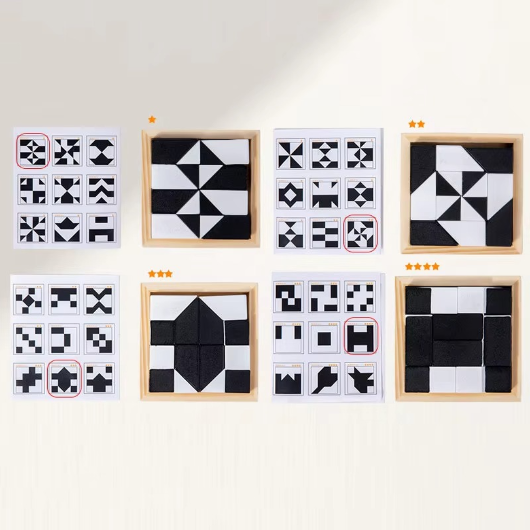 Pocket-Sized Two-Color Logic Game for Kids