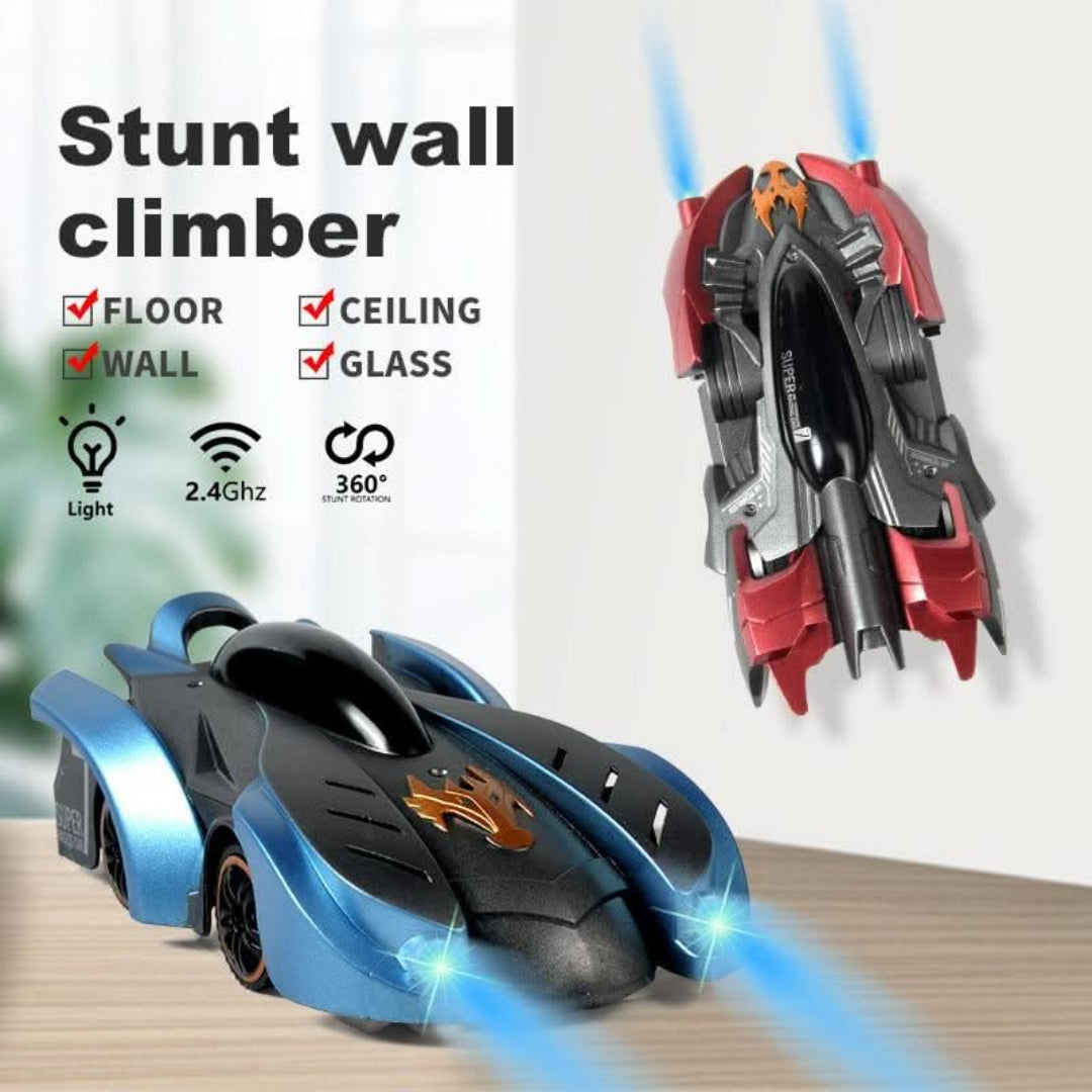 Wall-Crawling RC Stunt Car - Defy Gravity with Thrilling Wall and Ceiling Driving!