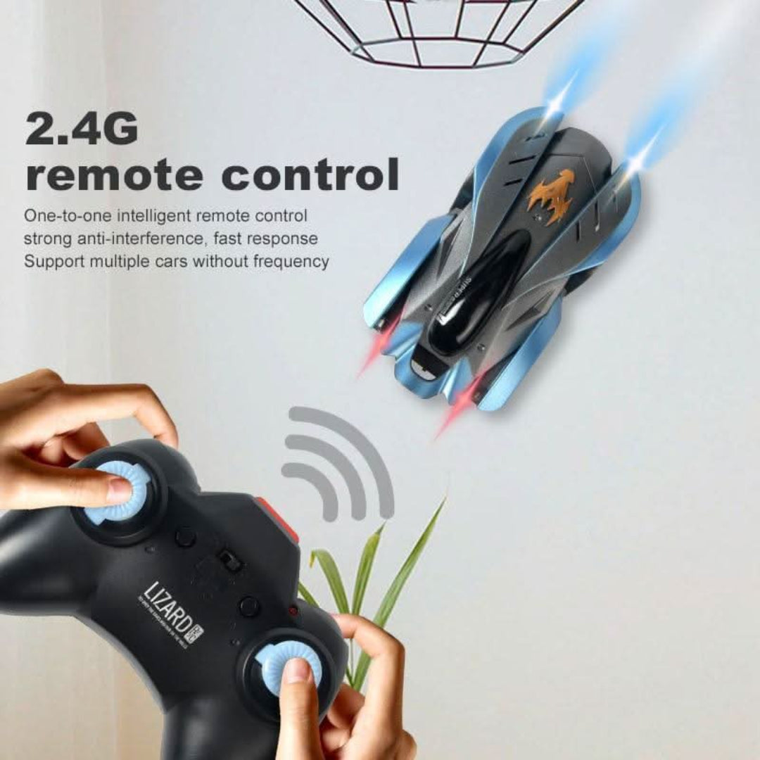 Wall-Crawling RC Stunt Car - Defy Gravity with Thrilling Wall and Ceiling Driving!