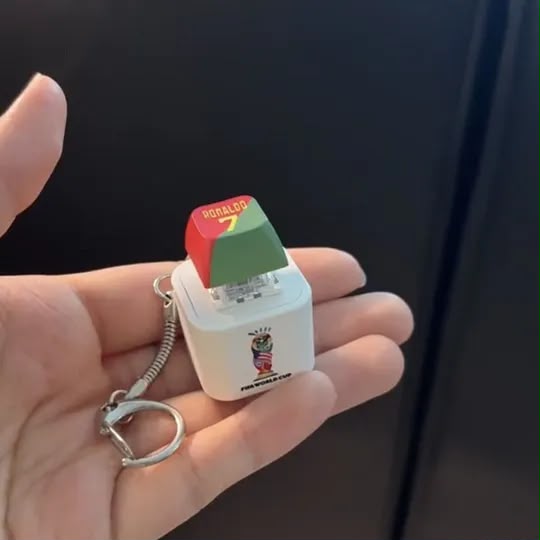 Mini SIUU Football Sound Button Keychain – Ronaldo Celebration Keychain