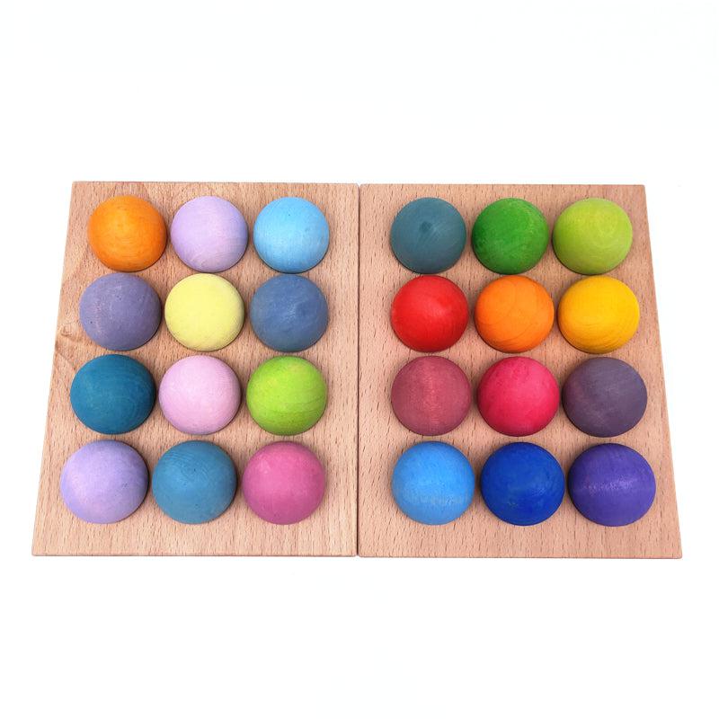 Wooden Balls Sorting Board
