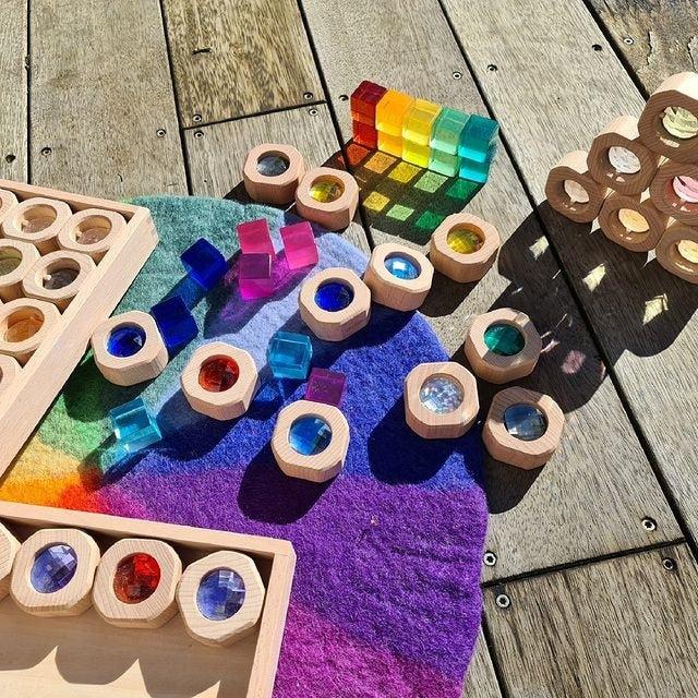Wooden Gem Blocks