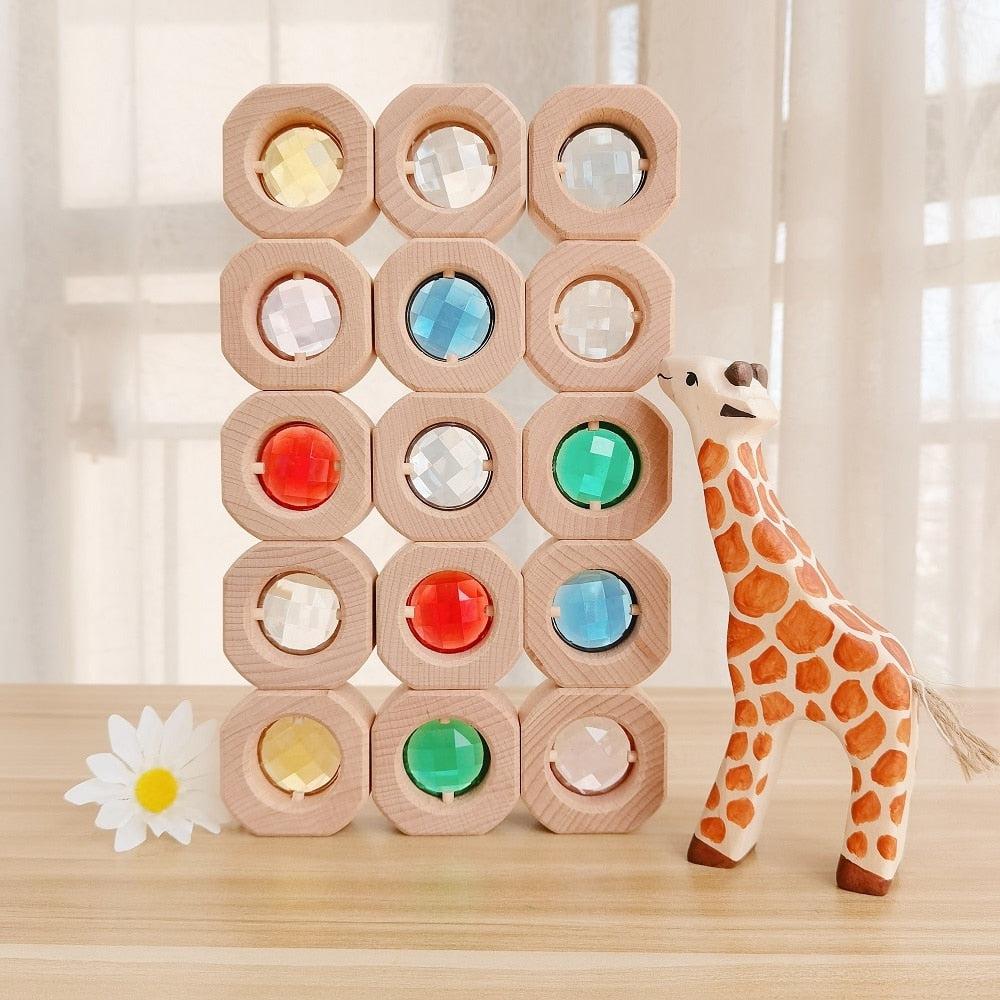 Wooden Gem Blocks