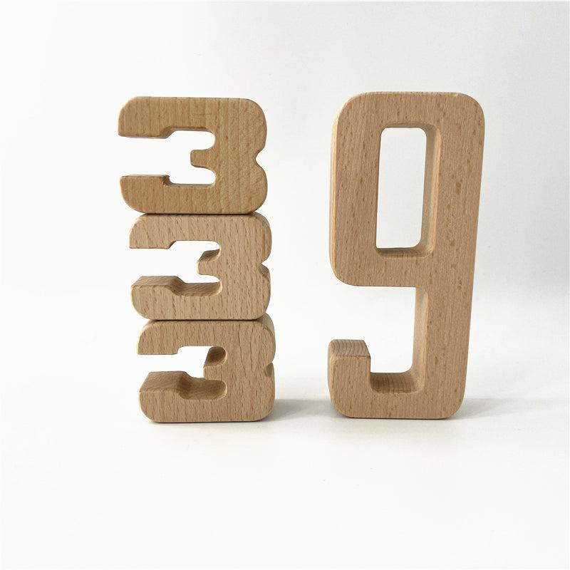 Montessori Wooden Math Numbers Blocks