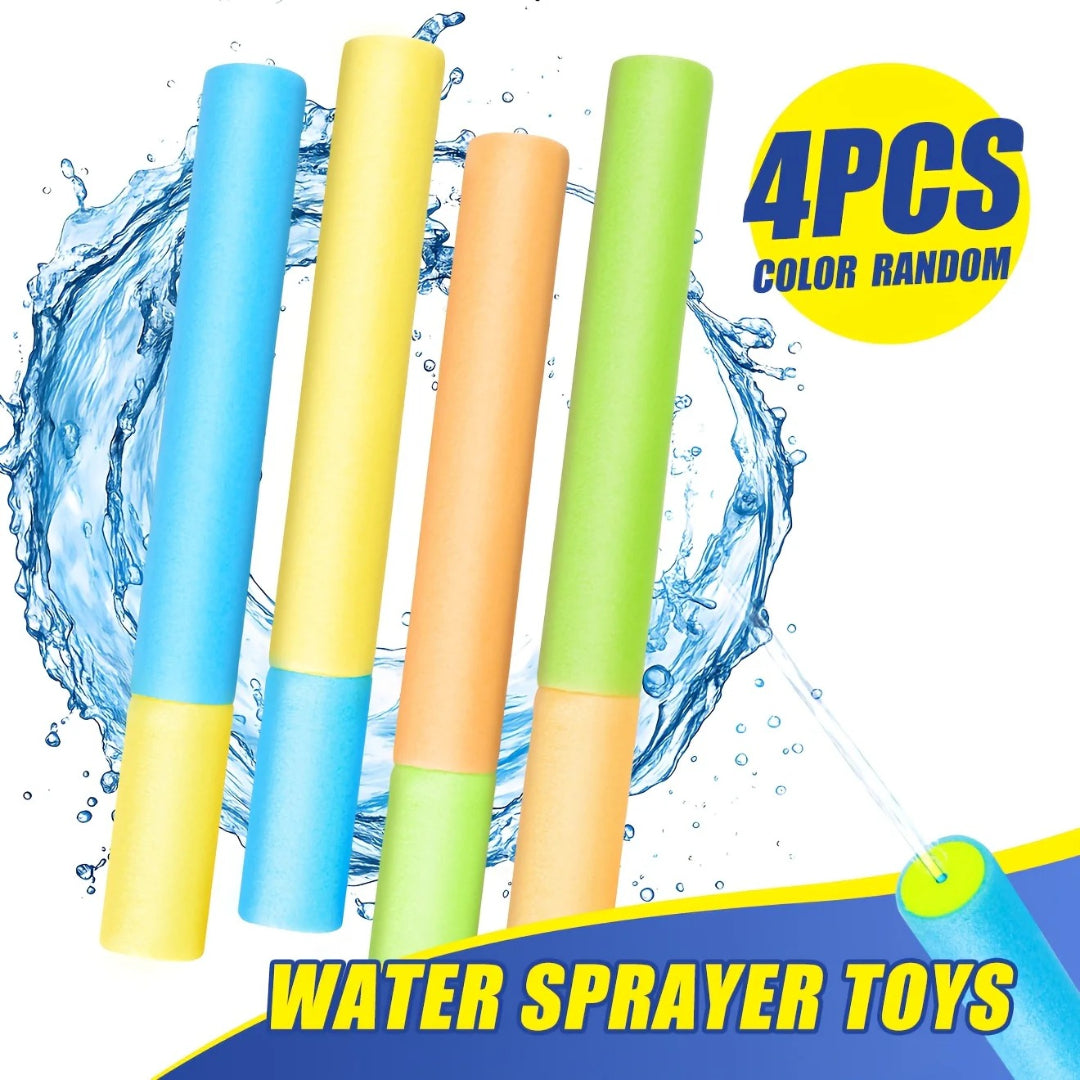 Outdoor Water Fun Sprinkler Set with 4 Expandable Tubes