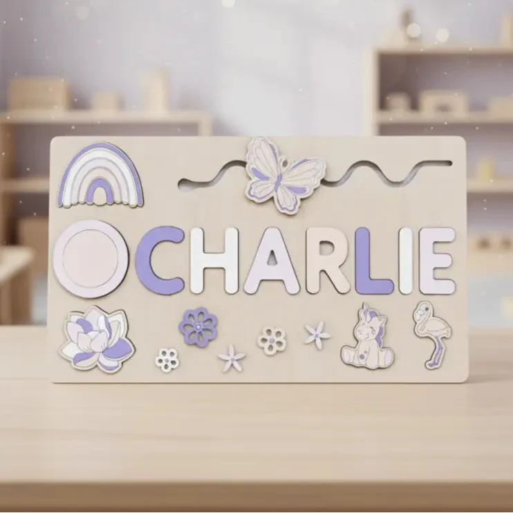 Toddlers Personalized Wooden Puzzle