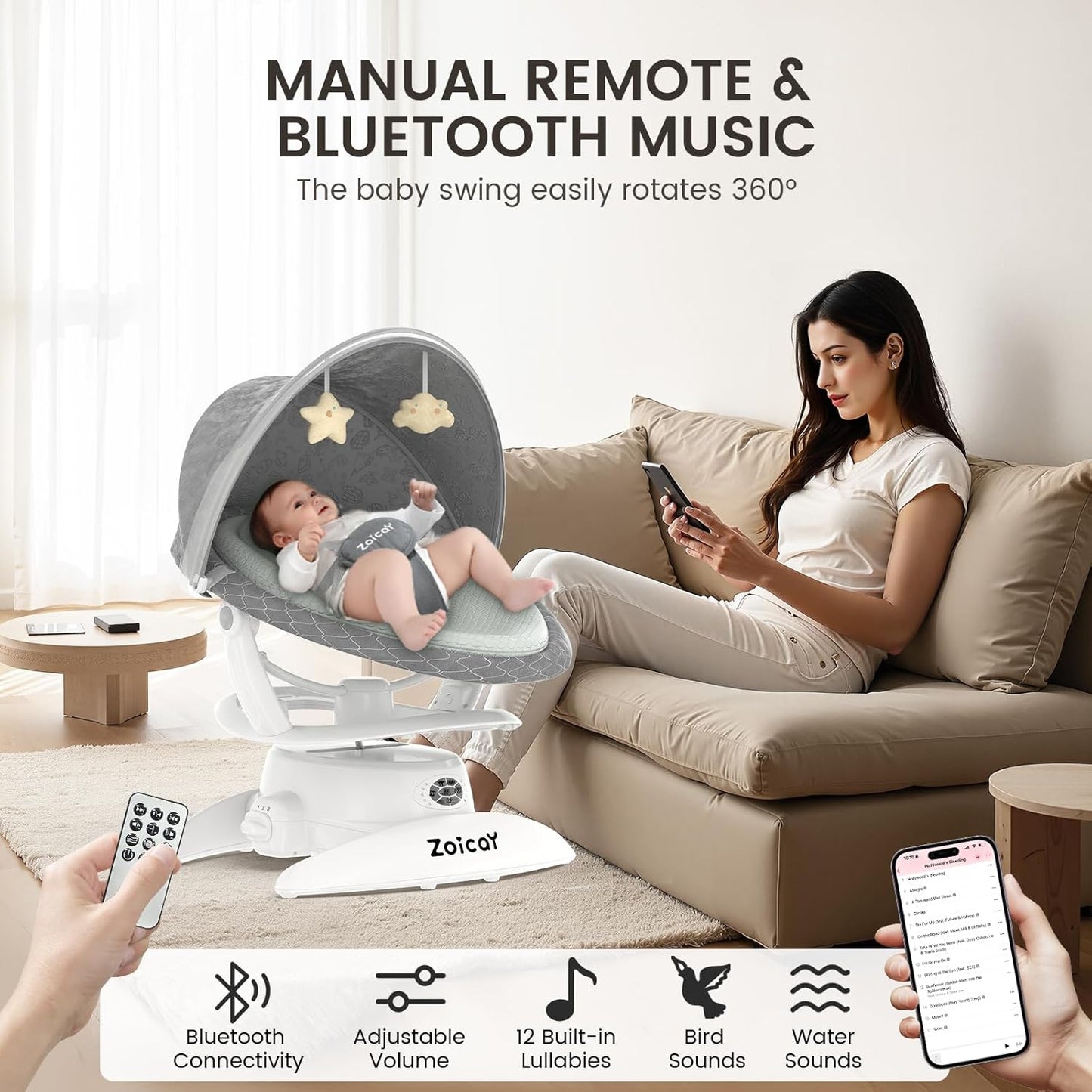 Infant Comfort Swing – Hands-Free Soothing for Everyday Moments