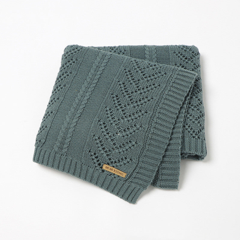 Knitted Cotton Baby Blanket