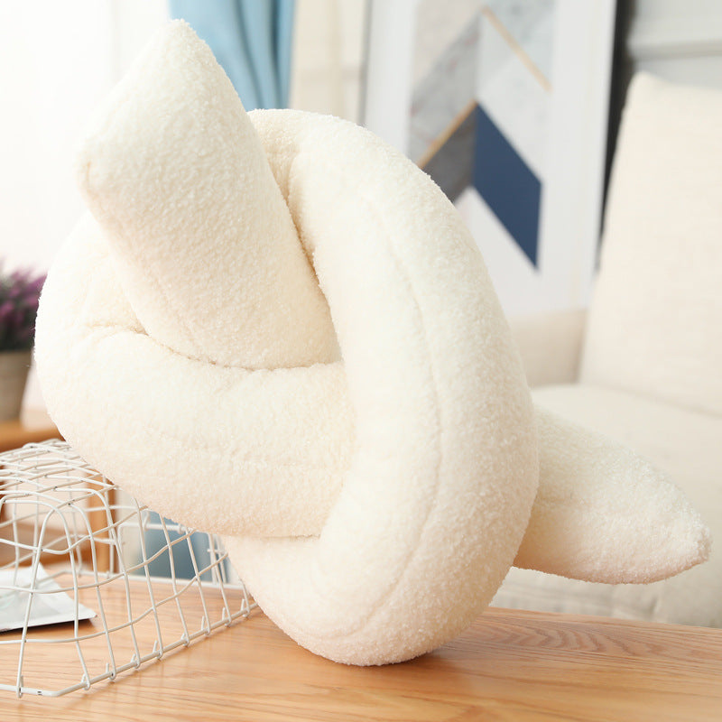 Three Dimensional Shaped Pillow Round Lumbar - Red brown ball product view