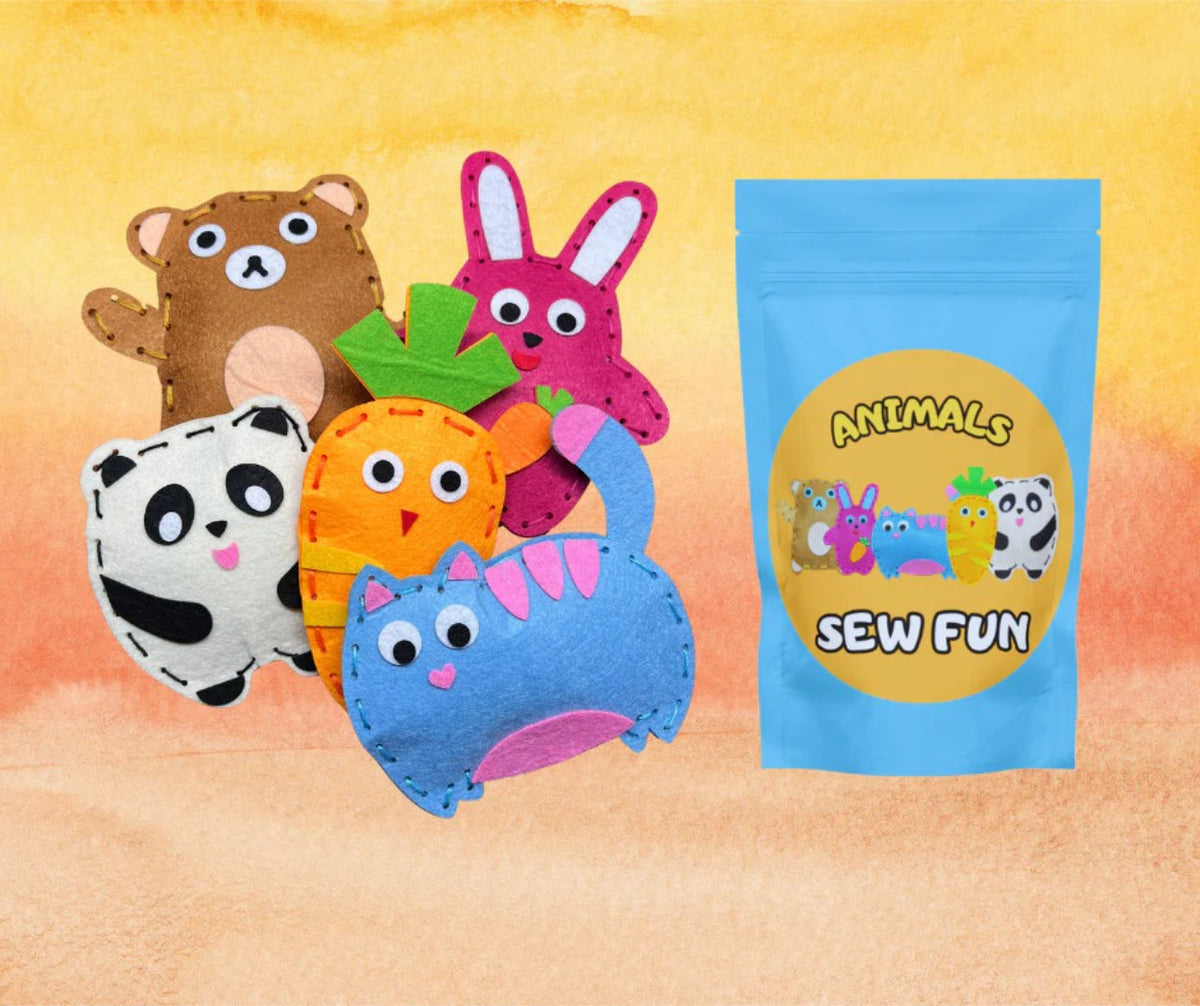 Beginner's DIY Felt Animal Sewing Kit