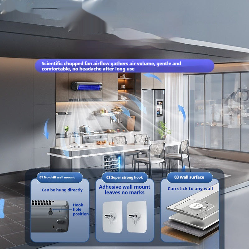 Wall-Mounted Fan Kitchen Home Bathroom Toilet product detail