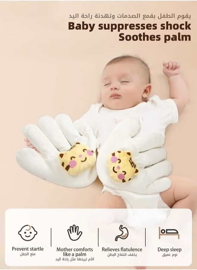 Baby Soothing Palm - Mom-Like Hand-Shaped Infant Anti-Startle Jump Sleep Aid Pillow