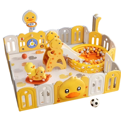 Baby Play Pen With Basketball Hoop