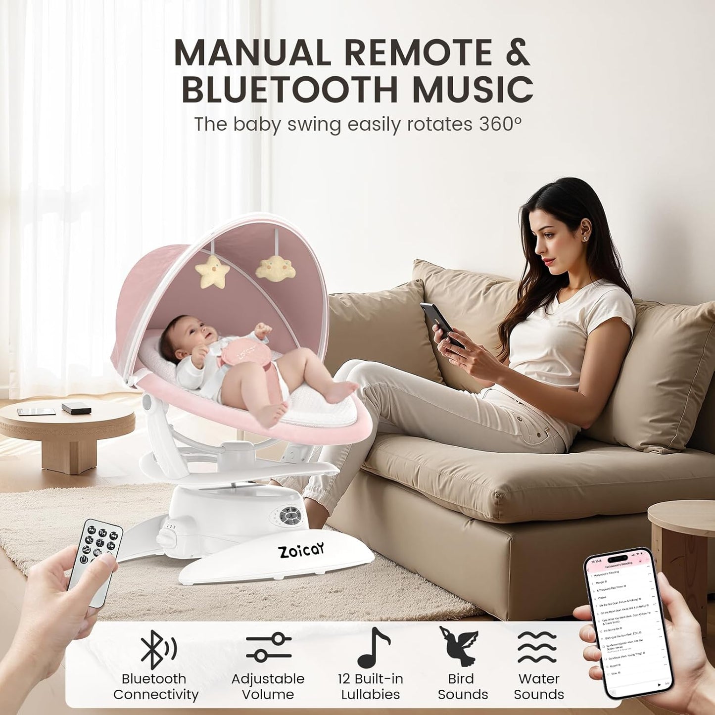 Infant Comfort Swing – Hands-Free Soothing for Everyday Moments
