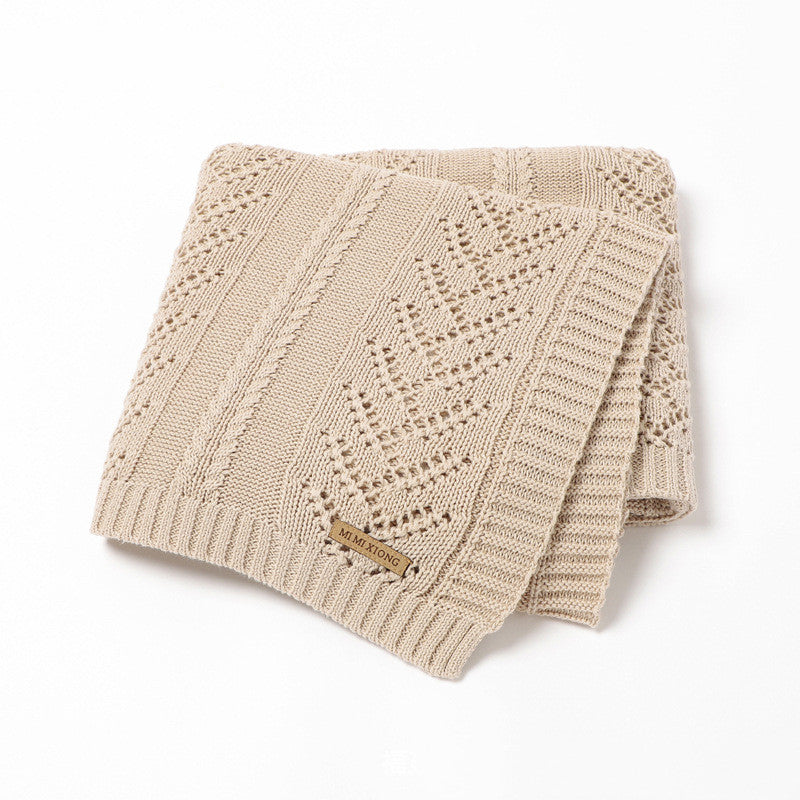 Knitted Cotton Baby Blanket