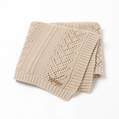 Knitted Cotton Baby Blanket